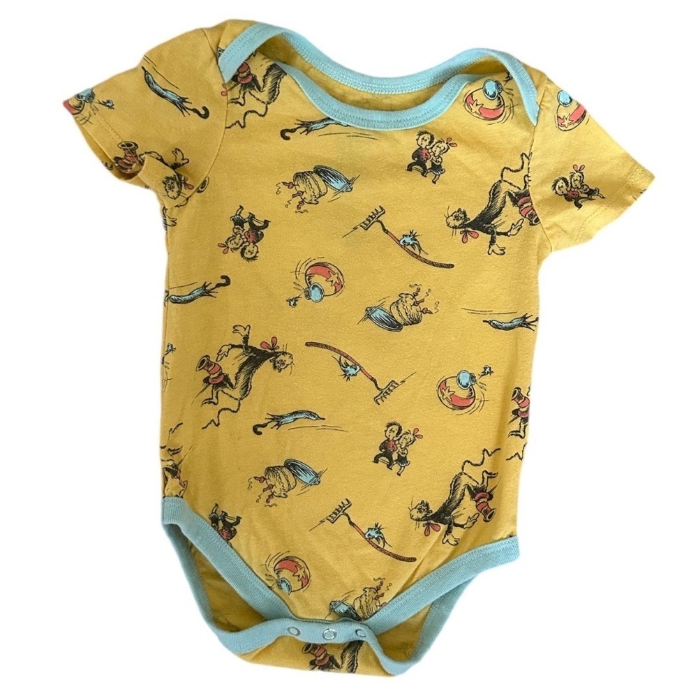Dr. Seuss Cat and The Hat Sally Fish 18 Months Baby Boy or Girl One Piece